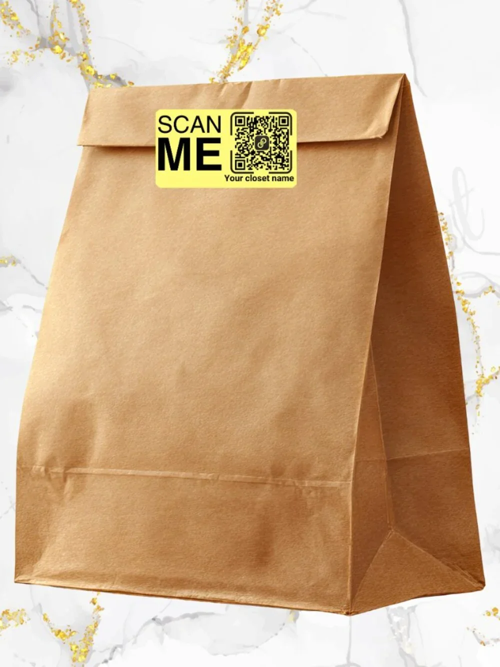 100 Thank you Stickers for Packaging Customizable QR | Small Business Labels